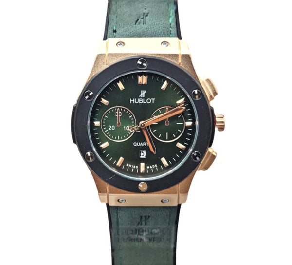 Hublot Classic Fusion Chronograph – Rose Gold & Green Strap